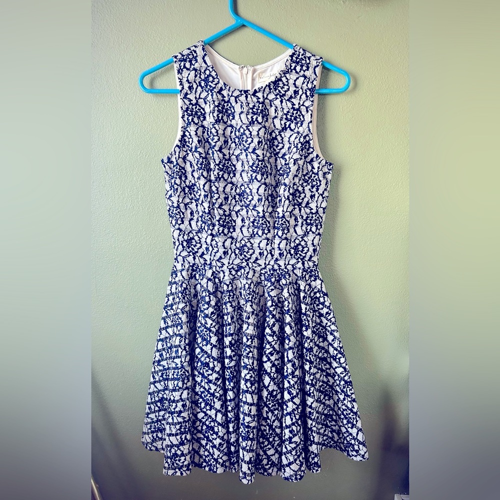 Maison Jules Floral and Lace party dress -NWOT